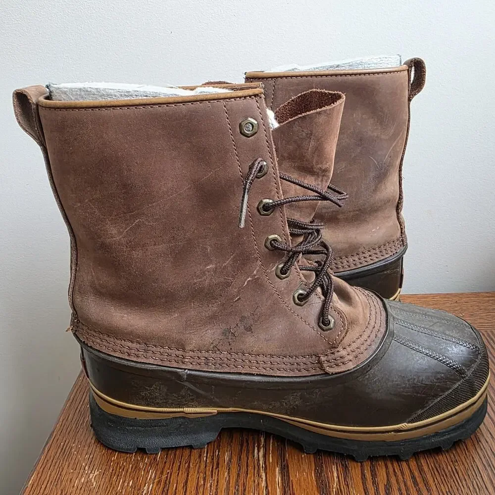 VTG Sorel‎ Chieftain Heavy Duty Insulated Snow Boots Made In Canada Men's 9